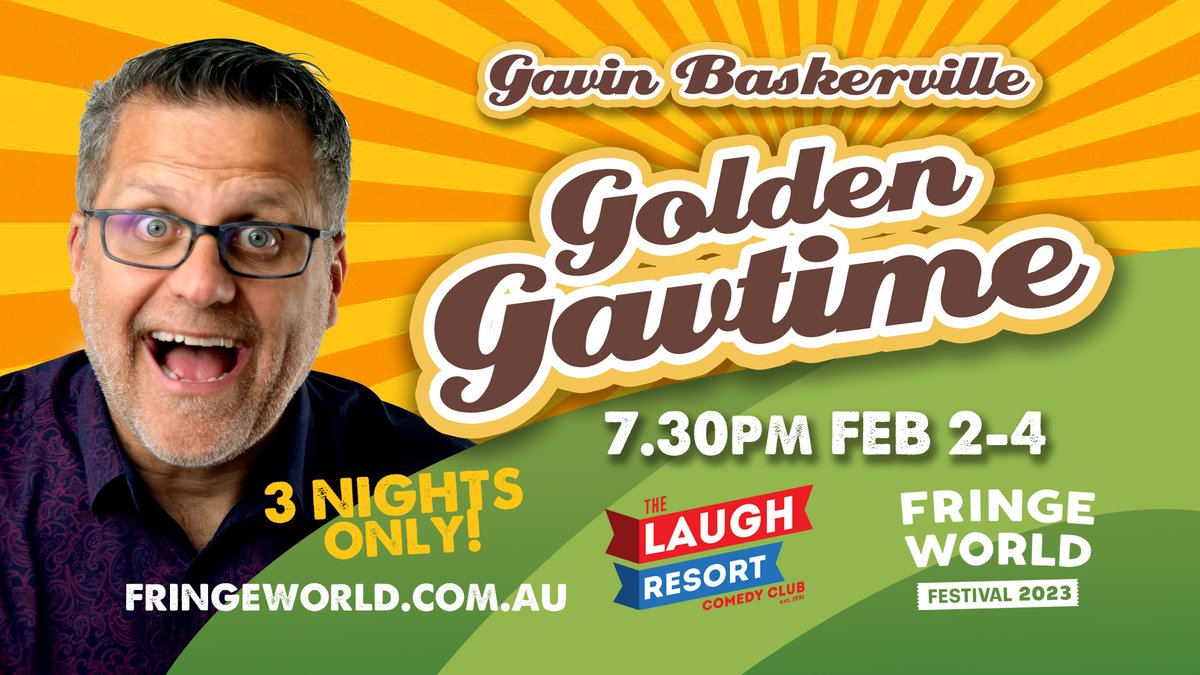 ONE WEEK TO GO!
fringeworld.com.au/whats_on/gavin…