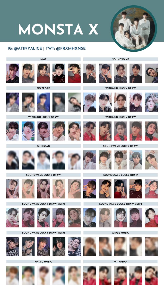 MONSTA X [REASON] — photocard template / wishlist 230126 ver