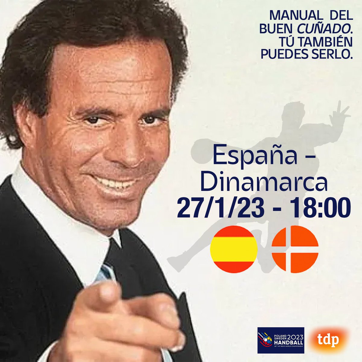 🖊️ El balonmano necesita CUÑADOS. Muchos más.

🔥Hoy hay SEMIFINALES DE MUNDIAL: Españoles del mundo: UNÍOS AL CUÑADO ARMY💪

¡TE NECESITAMOS!🇪🇸

HILO CON EL MANUAL DEL BUEN CUÑADO DE BALONMANO PARA HOY🧵⬇️