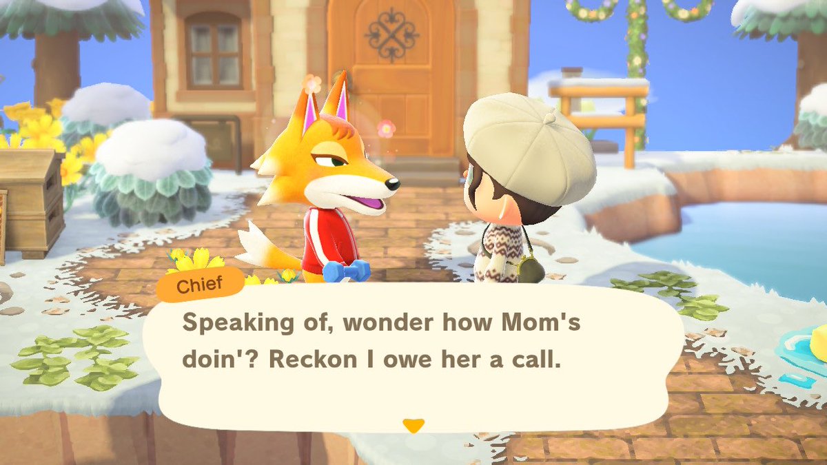 Bless your heart chief🫶🏻

#grandpa #grandad #snow #fox #forest #snowfall #あつまれどうぶつの森
#あつ森 #acnh 
#animalcrossing
#あつ森写真部 #あつ森加工部