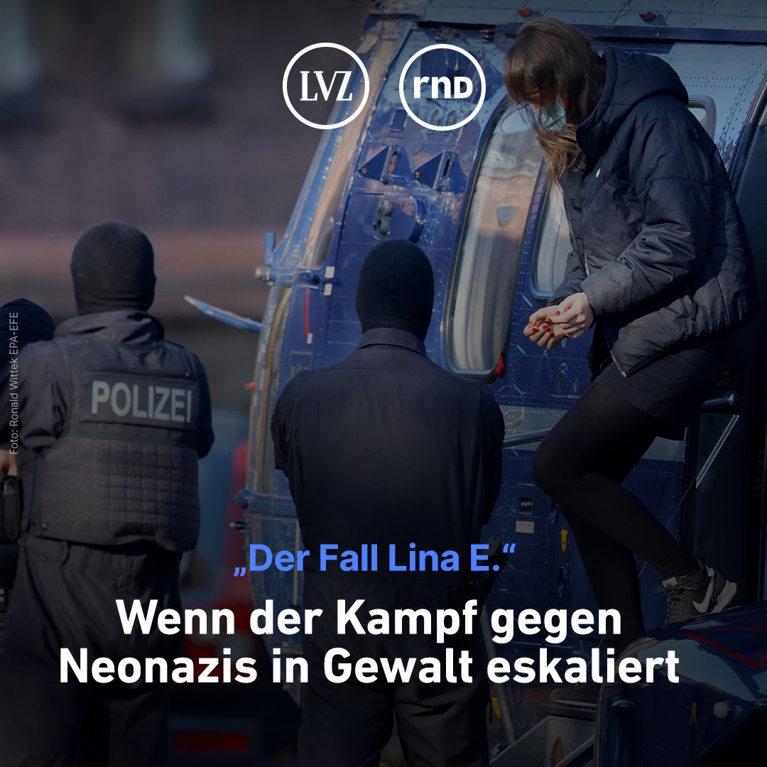 Sechs brutale Übergriffe, 13 Opfer: Eine linksextreme Bande aus #Leipzig  soll jahrelang Jagd auf Neonazis gemacht haben - angeführt von der Studentin #LinaE. (1/5)