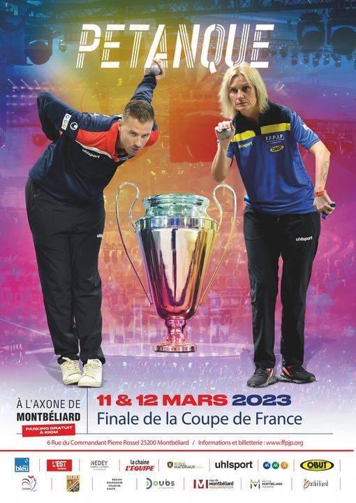 equipe_polo's tweet photo. 🚨 News

La finale de la Coupe de France 🇫🇷 de #pétanque aura lieu les 11 et 12 mars 2023 à #Montbeliard ! https://t.co/4dwvVWrK8C