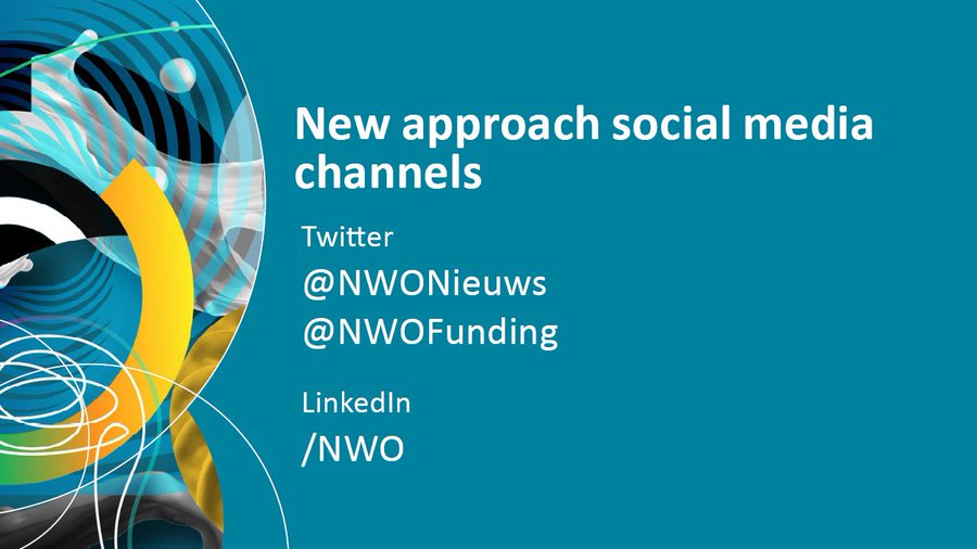 Countdown | Just 6 days until NWO switches to two Twitter channels! Do you already follow us on @NWONieuws and @NWOFunding? Read more about our new Twitter channels here: nwo.nl/en/news/new-ap… We hope to greet you there!