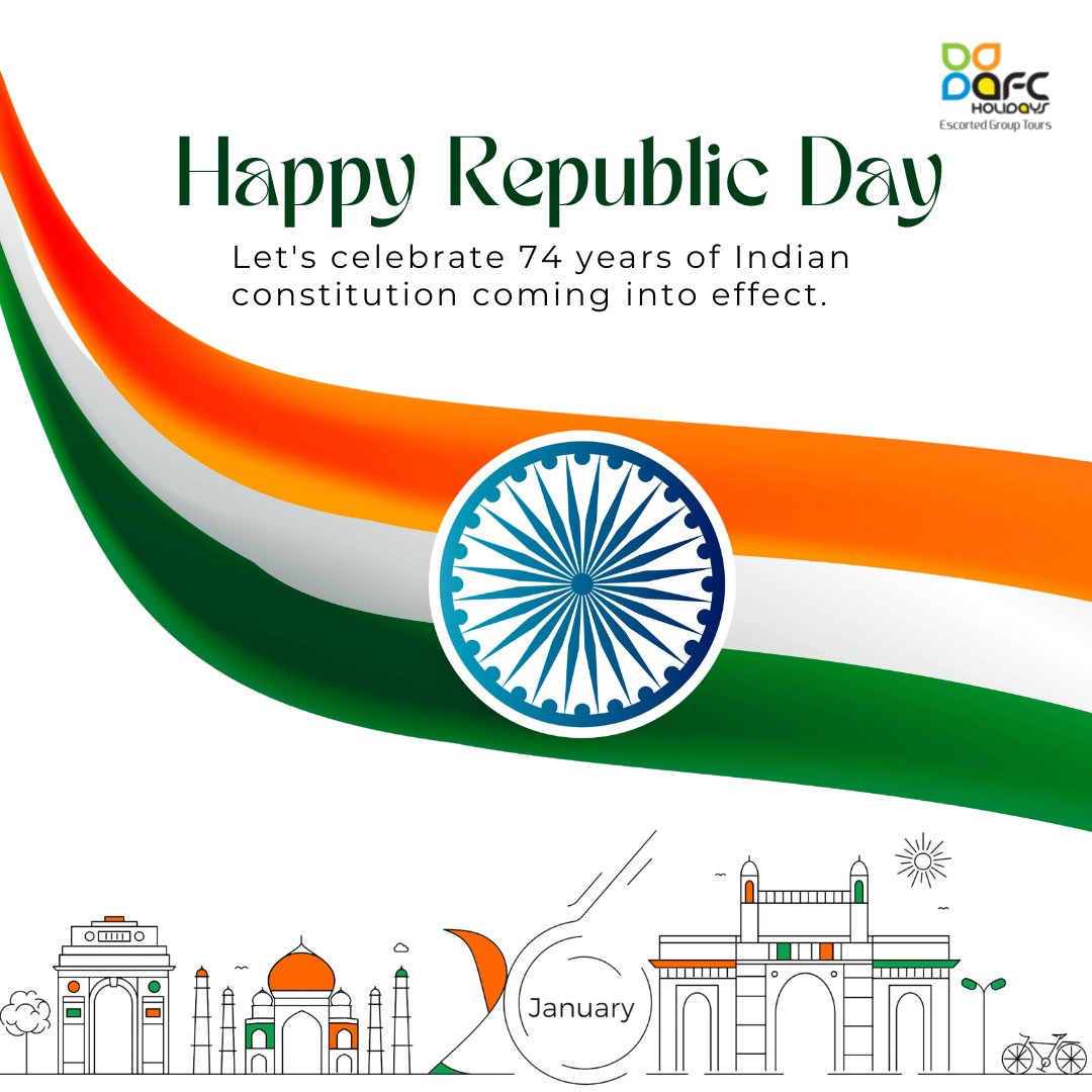 AFCHolidays's tweet photo. Of the people, for the people, and by the people. :)
We wish all Indians a Happy Republic Day

#republicday #republicdayindia #republicdayparade #republicdaycelebration https://t.co/BjLMk5FNsJ