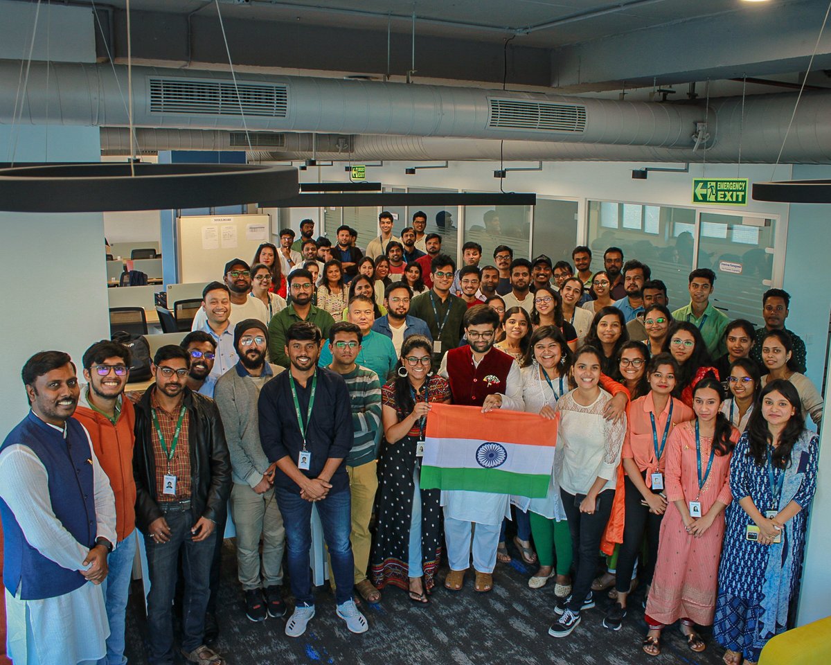 _BETSOL's tweet photo. BETSOL wishes a happy Republic Day to you all. A thousand salutes to this amazing nation of ours.

#republicday2023 #nation #celebration #office #bangalore #BETSOL https://t.co/NCaoTh3Qn2