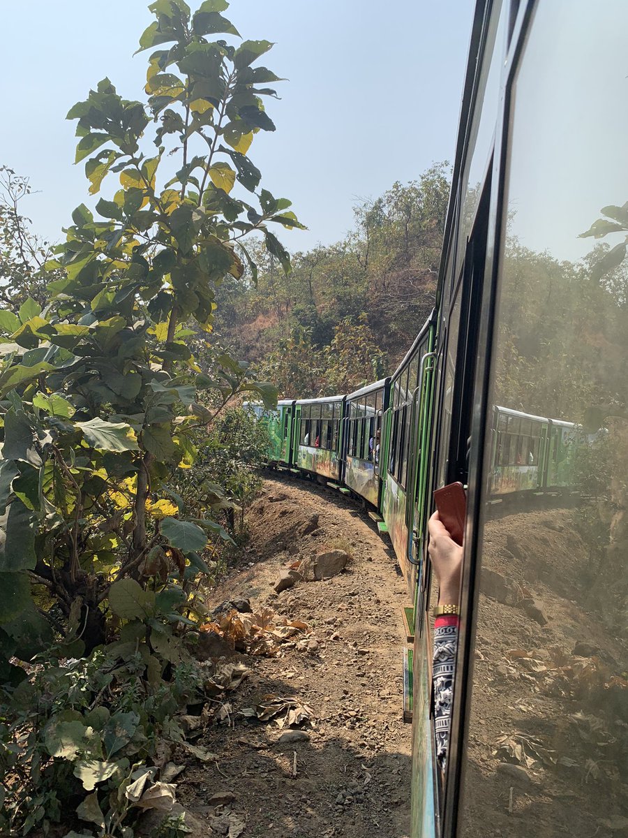 An amazing journey in the #matherantoytrain #centralrailway in the lovely company of #ticketchecker Mr. Milind Nagakar. His enthusiasm and knowledge of the area made the journey all the more entertaining!! Thank you Sir!! #matheran #toytrain #indianholidays