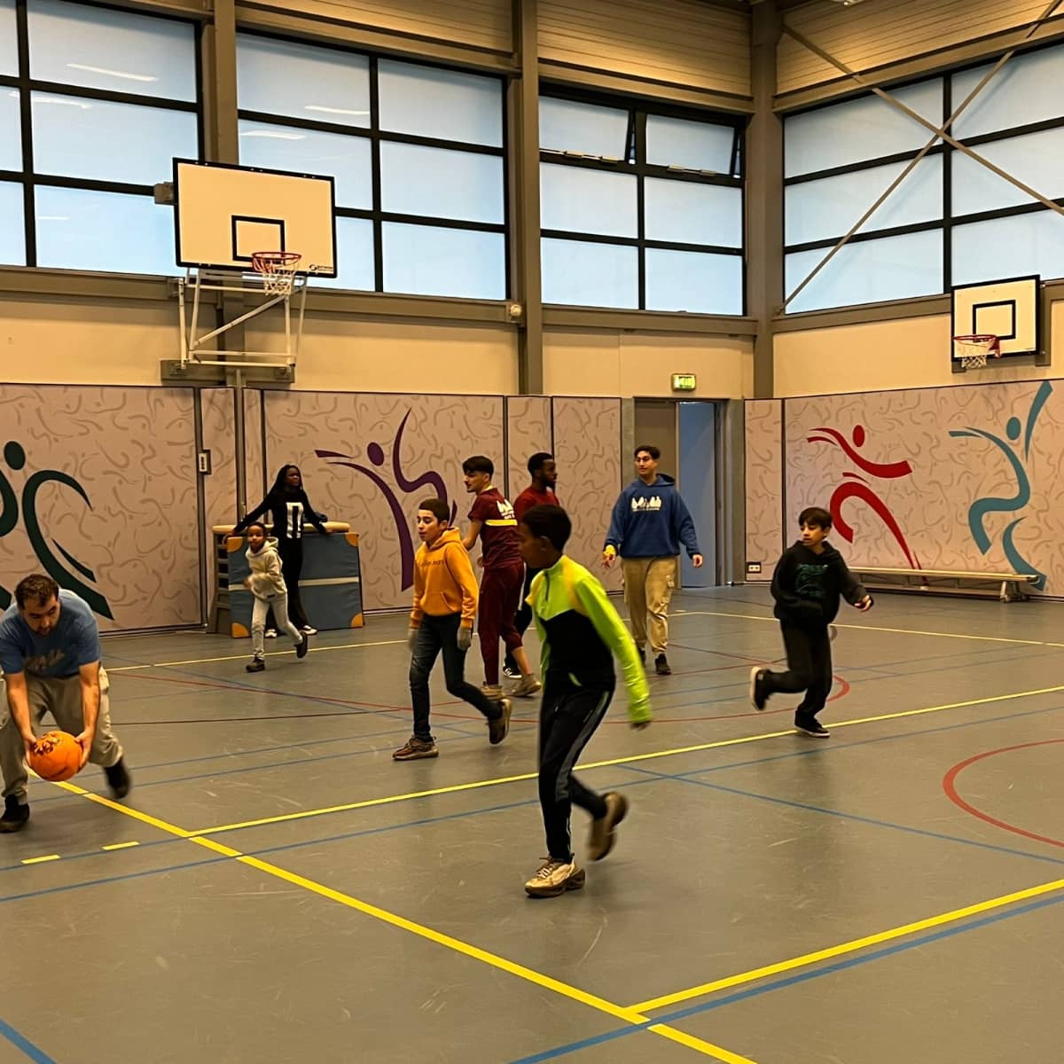 Zaalvoetbal voor de jeugd in de Haagse Beemden.