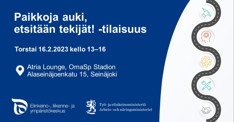 elinvoimak_EP's tweet photo. Työvoiman saatavuus on jo merkittävin este yritysten kasvulle. Johtuvatko rekrytointivaikeudet sopivan työvoiman puutteesta, kohtaanto-ongelmista vai jostain muusta? Tule Paikkoja auki, etsitään tekijät! -tilaisuuteen 16.2. klo 13-16. 
Ilmoittaudu nyt: https://t.co/NvI0gI5wmP https://t.co/q4D21EVdt6