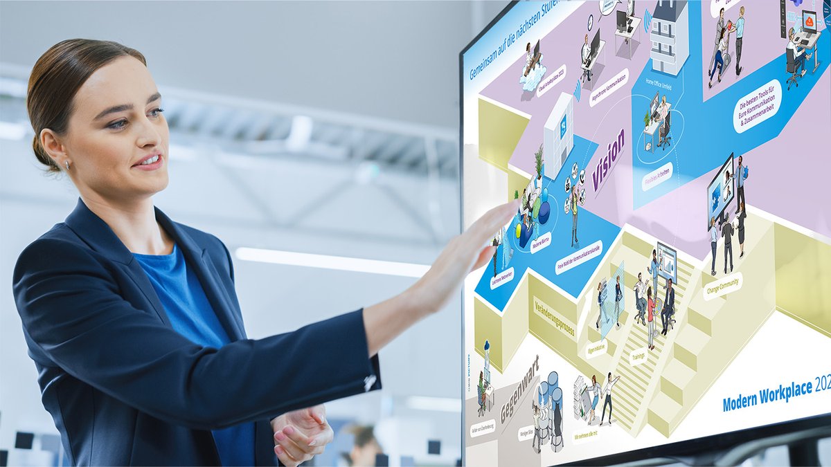 “Modern Workplace” – <a href="/DieTechniker/">Die Techniker</a> health insurance put the changing world of work in the picture with a Big Picture: bit.ly/3Y1KyVk

#newwork #modernworkplace #bigpicture #bigpictury #dietechniker #officeinspiration #futureofwork