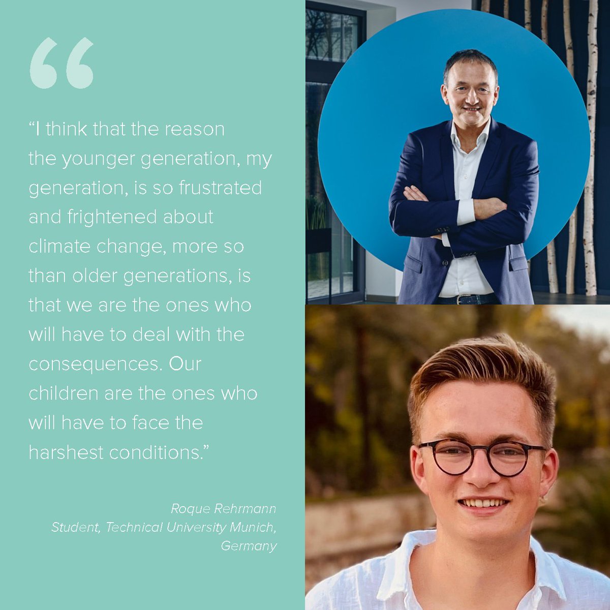 TOMRARecycling's tweet image. 🎧How do different generations think and talk about #climatechange? In our latest episode of #TOMRATalks Circular, Volker Rehrmann, EVP &amp;amp; Head of TOMRA Recycling, and his son Roque Rehrmann, join us for a chat on responsibility, challenges, solutions: tomratalkscircular.buzzsprout.com/1734681