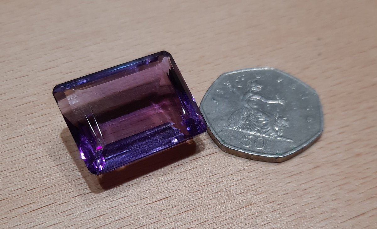 Another recent arrival is this huge 56ct amethyst gem. Not only big in size but big in colour.  #ShopQuirkyHour #CraftBizParty #bizbubble  #DorsetHour #HandmadeHour #SmallBusiness #SouthWestHour #Amethyst