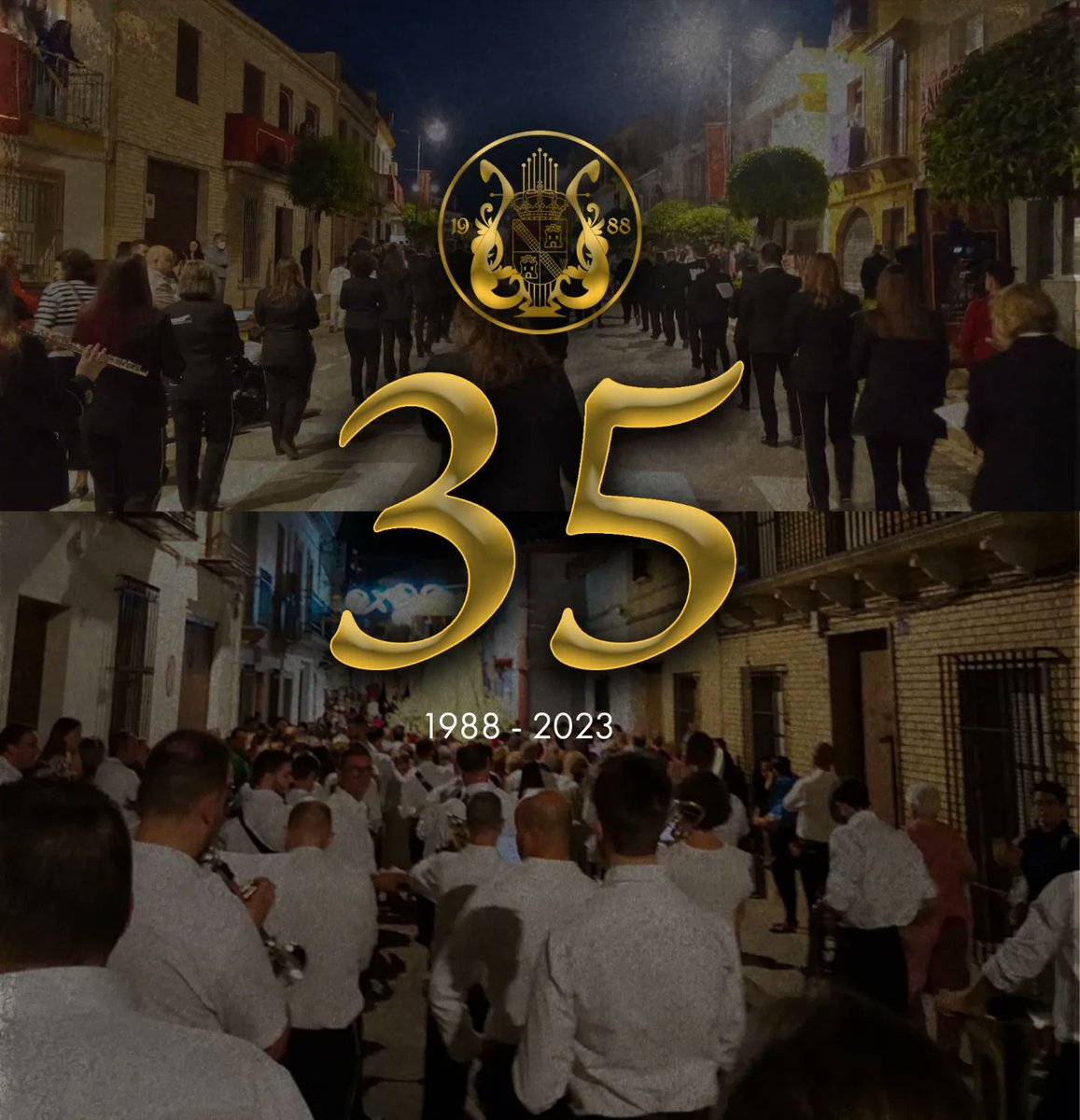 ¡Hoy celebramos nuestro 35 aniversario!🎉🎶

"Sonando desde el 1988" y siguiendo con nuestro afán e ilusión por hacer música bajo el nombre de nuestro pueblo y nuestros músicos y músicas. ¡Por todos los que fueron y somos parte de la Banda de La Roda!

#bmlaroda
#35laroda