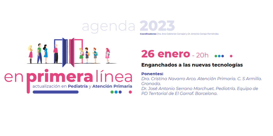OrganonEspana's tweet photo. Hoy a partir de las 20.00H arrancamos #EnPrimeraLínea: " Enganchados a las nuevas tecnologías" 💻 con la Dra. Navarro y el Dr. Serrano. #EnPrimeraLínea #AtenciónPrimaria #Pediatría @SEMERGENap  @SEMERGENAndaluz @ajconejof @AnaCabrerizo2 https://t.co/W5kkIDXVX7 https://t.co/83BcTKDX9W