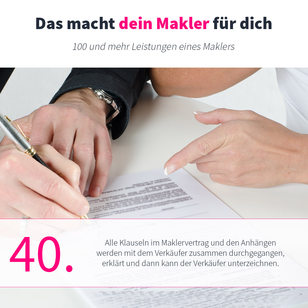 #Transparenz mit dem Verkäufer ist wichtig, deshalb muss sichergestellt werden, dass er/sie alle Klauseln im #Maklervertrag versteht.