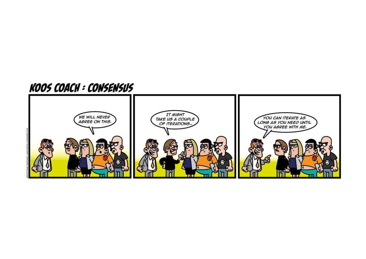 Koos Coach in: Consensus
#scrum #agile #kooscoach
kooscoach.nl