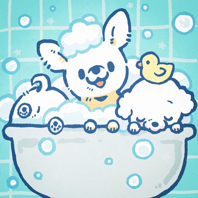 「bathing soap bubbles」 illustration images(Latest)
