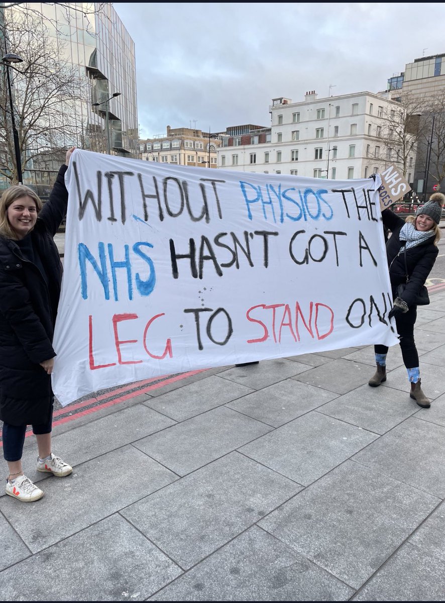 Improved pay =  Increased staff recruitment and retention = Better patient care

Supporting all physio staff who are striking today 👏

#CSP4FairPay #proudtobeaphysio