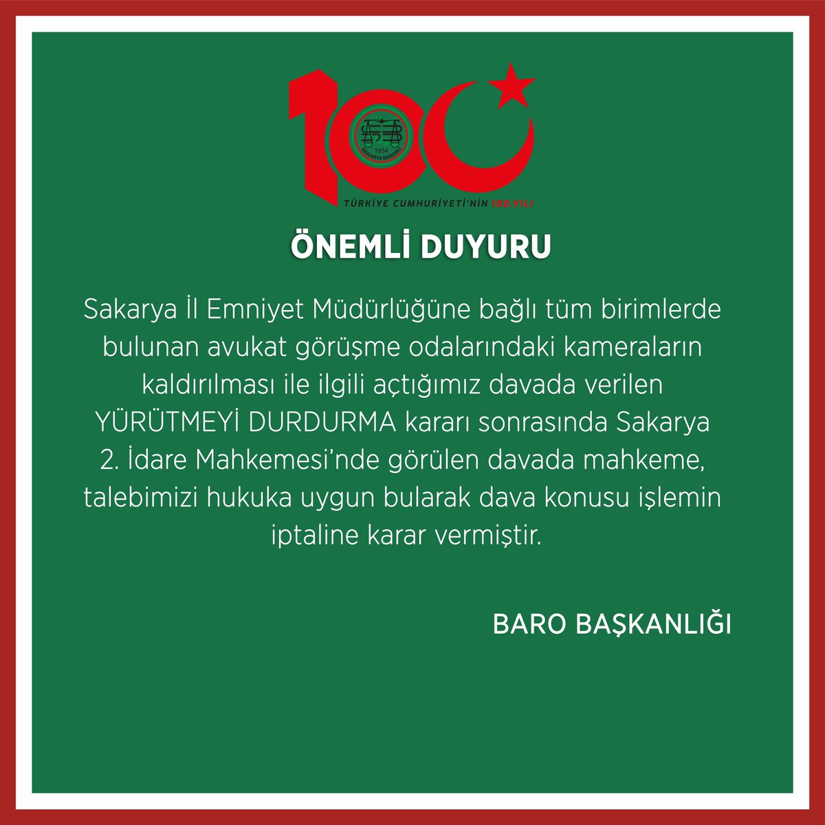 SakaryaBarosu's tweet photo. Önemli duyuru👇 https://t.co/nxlCJdzftB