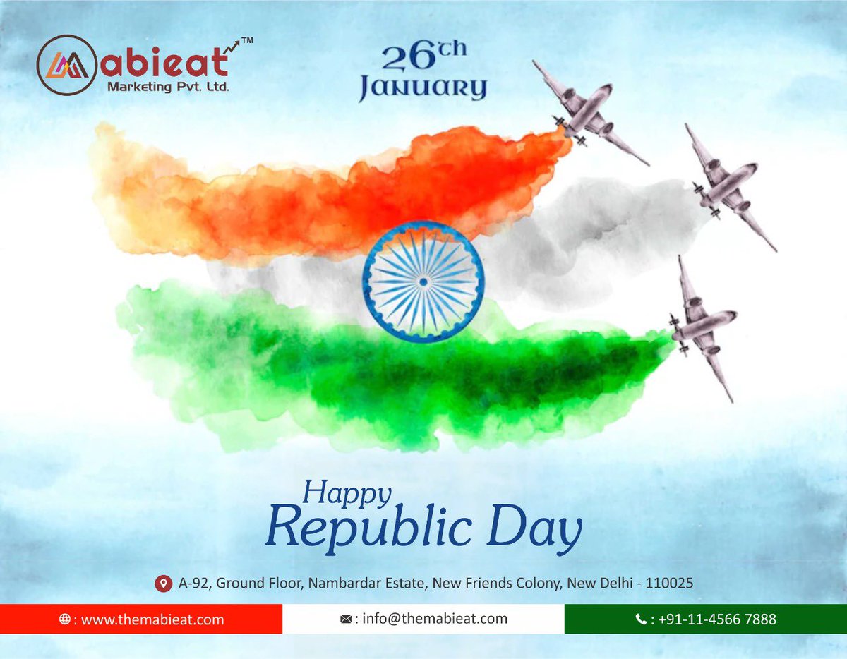 clubmabieat's tweet photo. Happy Republic Day 🇮🇳

#HappyRepublicDay 
#mabieatmarketing https://t.co/lZZFEC2Hhy