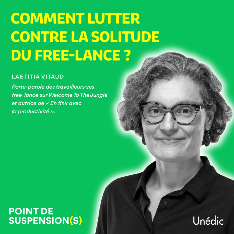 unedic's tweet photo. La condition de freelance, on en parle ?
⬆️ Un choix des missions et des conditions de travail
⬇️ Une solitude souvent mal comprise
🎙️ @Lea_Lejeune reçoit @Vitolae, spécialiste des travailleurs et travailleuses freelance sur @wttj_fr.
#Podcast #Pointdesuspensions