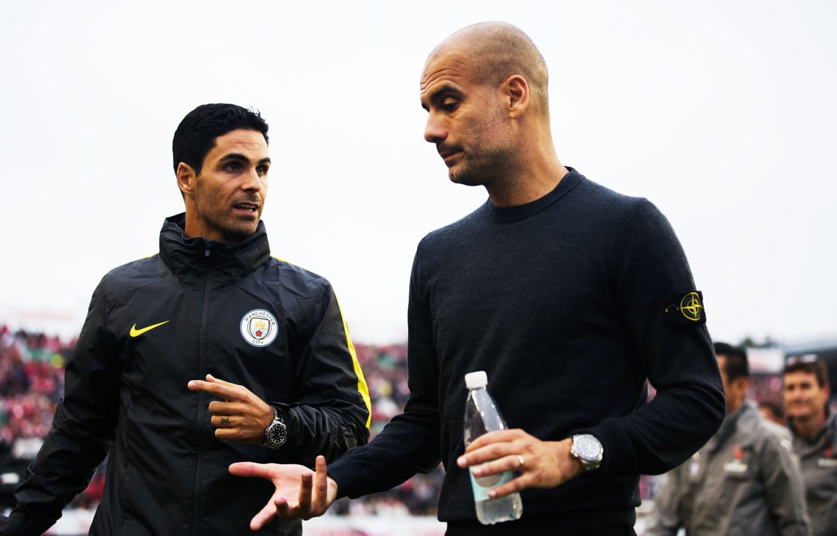 Pep Guardiola sur Arteta : « Lorsqu'il était mon adjoint, nous avons marqué beaucoup de buts et il a toujours sauté et célébré, sauf contre une équipe...
Je sautais, je célébrais, et lorsque je me retournais, il était assis. C'était Arsenal. Ce garçon aime Arsenal. »
