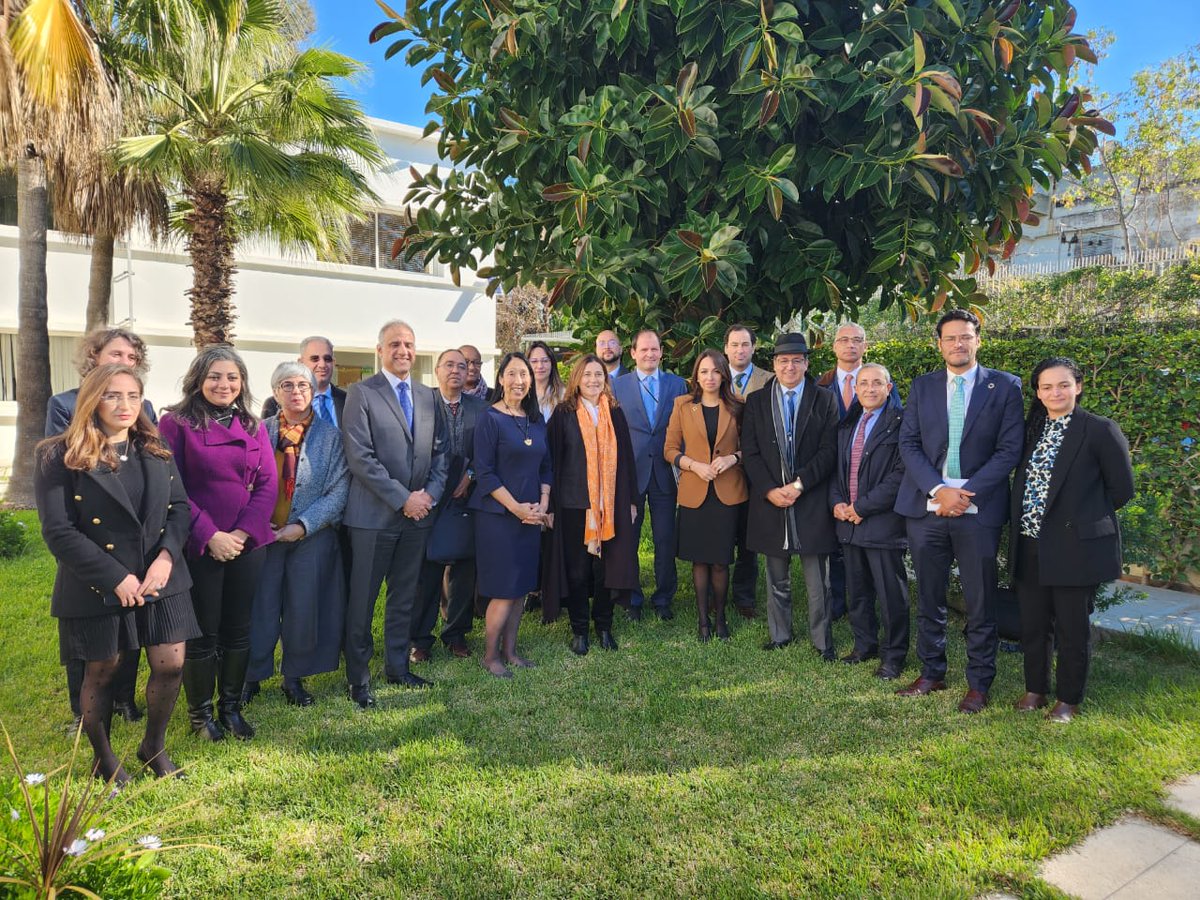 At meeting with RC <a href="/NathalieFustier/">Nathalie Fustier</a> &amp; <a href="/ONUMaroc/">Nations Unies Maroc 🇲🇦🇺🇳</a> 🇲🇦🇺🇳 team, Assistant State Sec. Amb. Michele Sison <a href="/State_IO/">Bureau of International Organization Affairs</a> &amp; H.E. Ambassador Talwar <a href="/USAmbMorocco/">Ambassador Duke Buchan</a> 🇺🇸 hailed the wealth of experiences and complementarities of the <a href="/UN/">United Nations</a> in Morocco #SDGs #UN