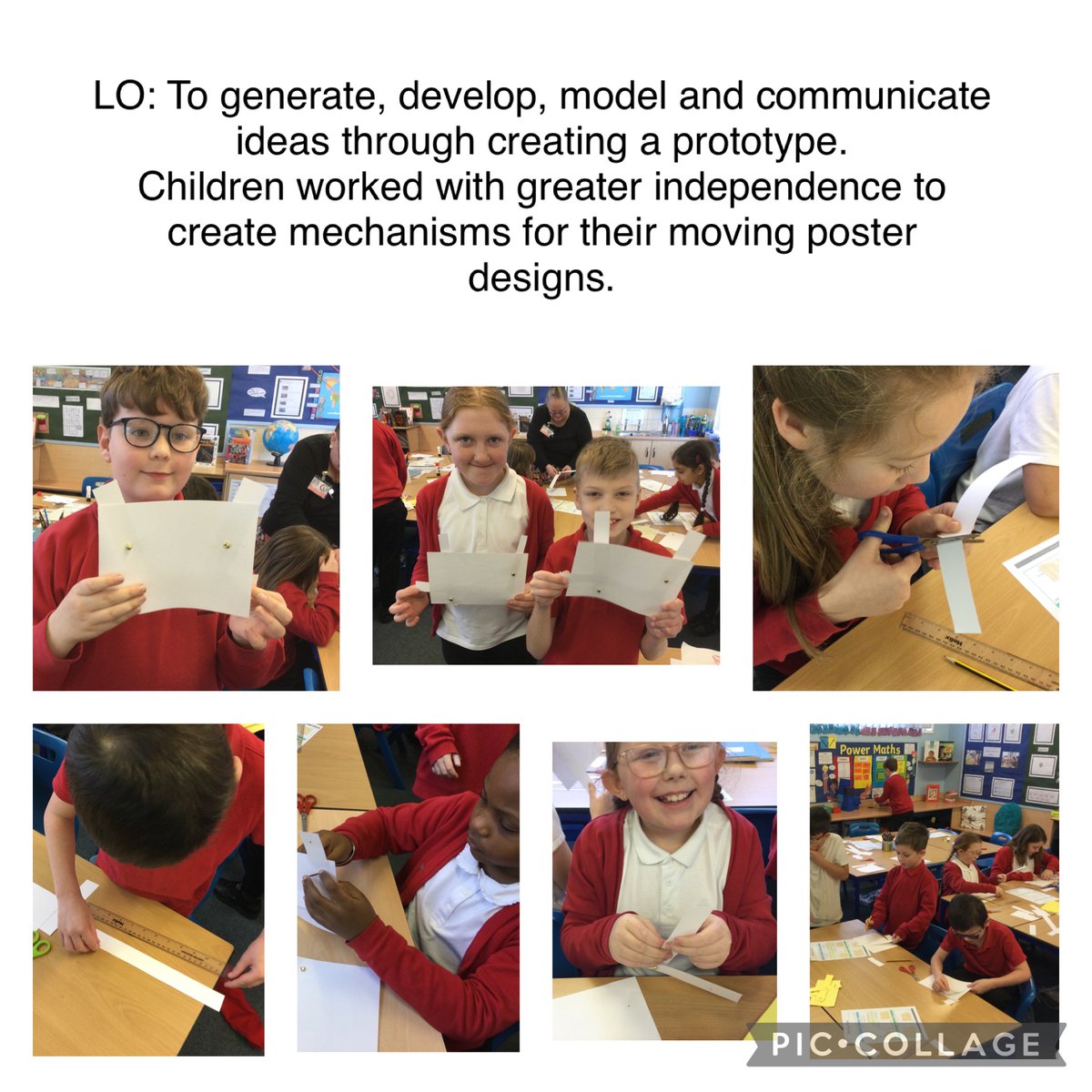 In DT, we are designing posters to encourage families to recycle. We have looked at linkages and levers. @MissKingstonRe1 <a href="/RedscopeSchool/">Redscope School</a>