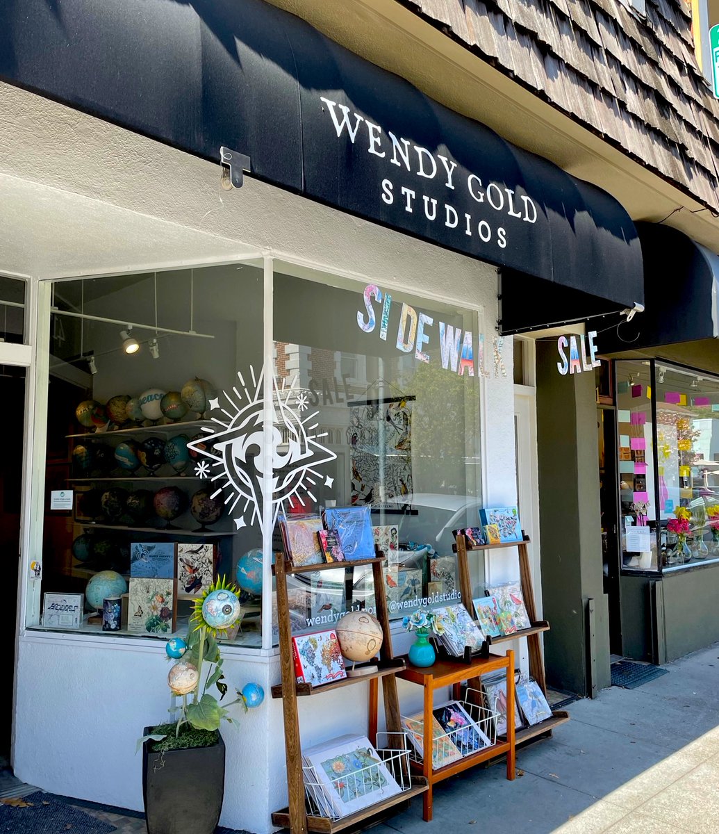 Art has always been Wendy Gold’s passion, and now she’s made it her business. Get a behind-the-scenes look at our latest “Handcrafted” episode with <a href="/wendygoldstudio/">Wendy Gold Studios</a>. Then read and watch her story at spr.ly/60113biT3. #handmade #globeart #vintage #maps <a href="/amazonhandmade/">Amazon Handmade</a>