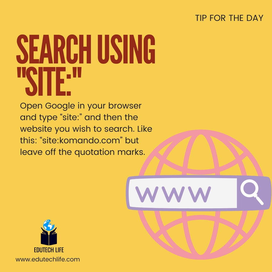 EdutechLife's tweet image. This week we are going to give you some quick quirky and fun trivia that could come in handy.

Tip : Search using Site:

 #technicalworkshops #edutechlife #trainings #biologicalworkshop #workshops #TechnologyTraining