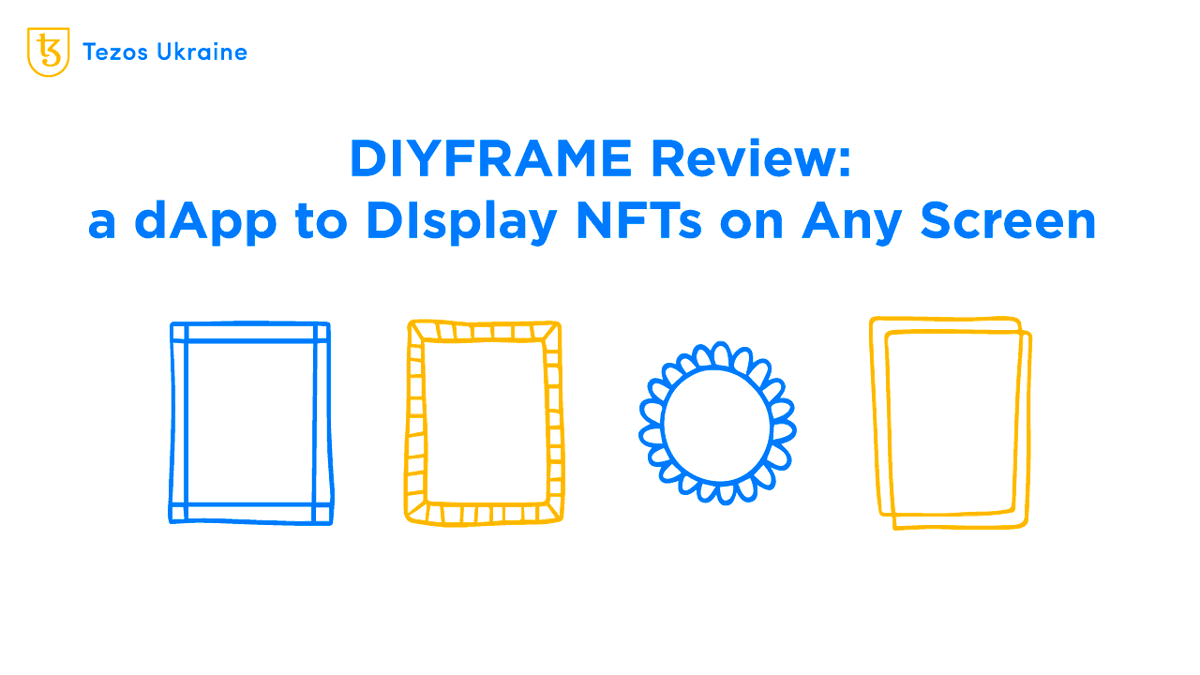 DIYFRAME is a free-of-charge decentralized web application for displaying NFTs on a computer, smartphone, TV, or any other device with a screen and a browser 🌐

🟦 Learn more: tezos.org.ua/en/blog/diyfra…