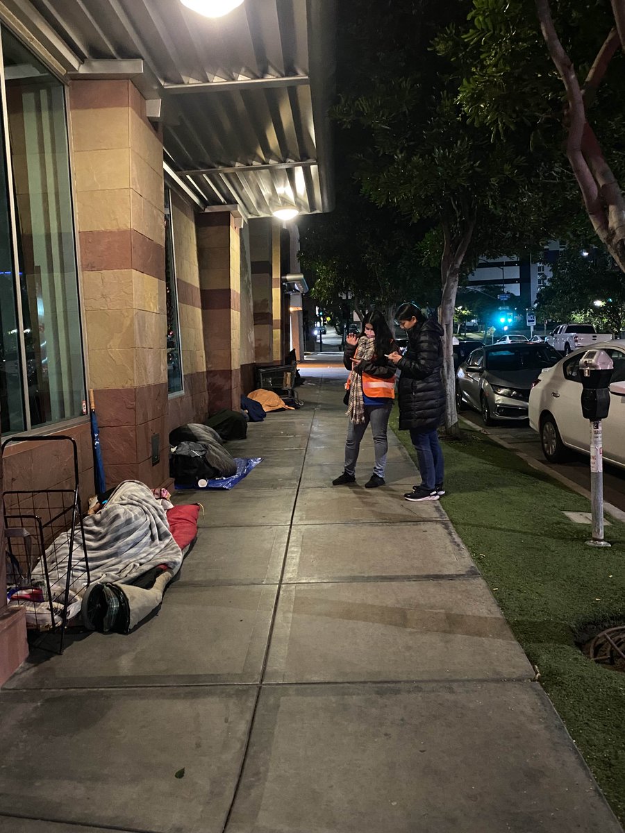 ServingSeniors's tweet photo. Our team is participating in this morning's Point In Time Count to help address San Diego's #homelessess crisis. See CEO @PaulDowney22
 live at 6 am on  @KUSINews with an update. #WeAllCount https://t.co/7QrfA0Mnz9