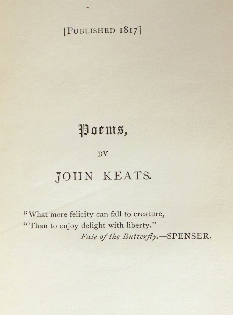 mflibra's tweet photo. 1929 Beautiful Book bound by Riviere & Son - The Poetical Works of John Keats. Ode on Melancholy.
https://t.co/w78DjI32ny
#BookWithASoul #RiviereBinding #poetry #JohnKeats #melancholy #bookworm #bookstagram #library #bookstore #booknerd #bookstagrammer #rarebooks #bibliophile https://t.co/sQnkKMovJq