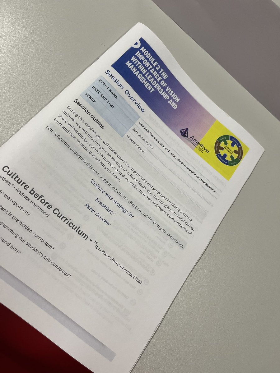 Amethyst_PPD's tweet photo. Session 2 discussions around vision and how you to get the best out of your teams. #SLTleadership #alwayslearning @MoretonSchool @AldersleyHighSc @tettenhall_wood @PennHead https://t.co/0IneUULlP7