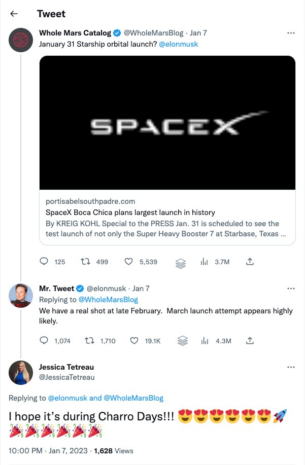 pblodlr's tweet photo. Port Isabel Press recently reported that "during a test launch earlier this year, there was an explosion that was so powerful it shook the lighthouse, raising concerns about damage to historic buildings." This is expected to be the most powerful launch in history. https://t.co/segCxH6RkF