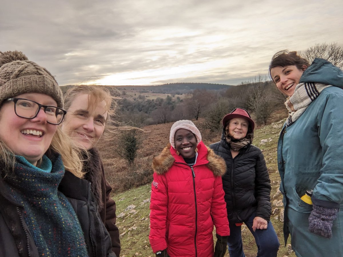 elspethpenny's tweet photo. A January day of walking, talking and eating, structured with a loosely-guided sharing of stories/moments of inspiration with creative women from #Forge, our Bristol-based film-makers' support group. #Mendips #makingwork #eatingtogether #liftsharing #natureinspiration #bythefire https://t.co/mAZB5XXq0I