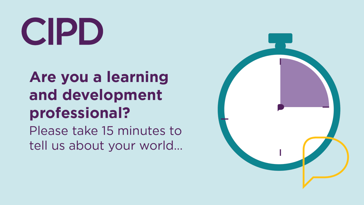 CIPD's tweet image. We're excited to launch our latest Learning Survey 2023 #CIPDlearning23 🙌 

Your voice &amp;amp; experience are important to @CIPD; findings from our research will be shared with the learning community. 

Ready to get going? Here's the link!   ow.ly/wSQR50MARpW 

#LandD @YouGov