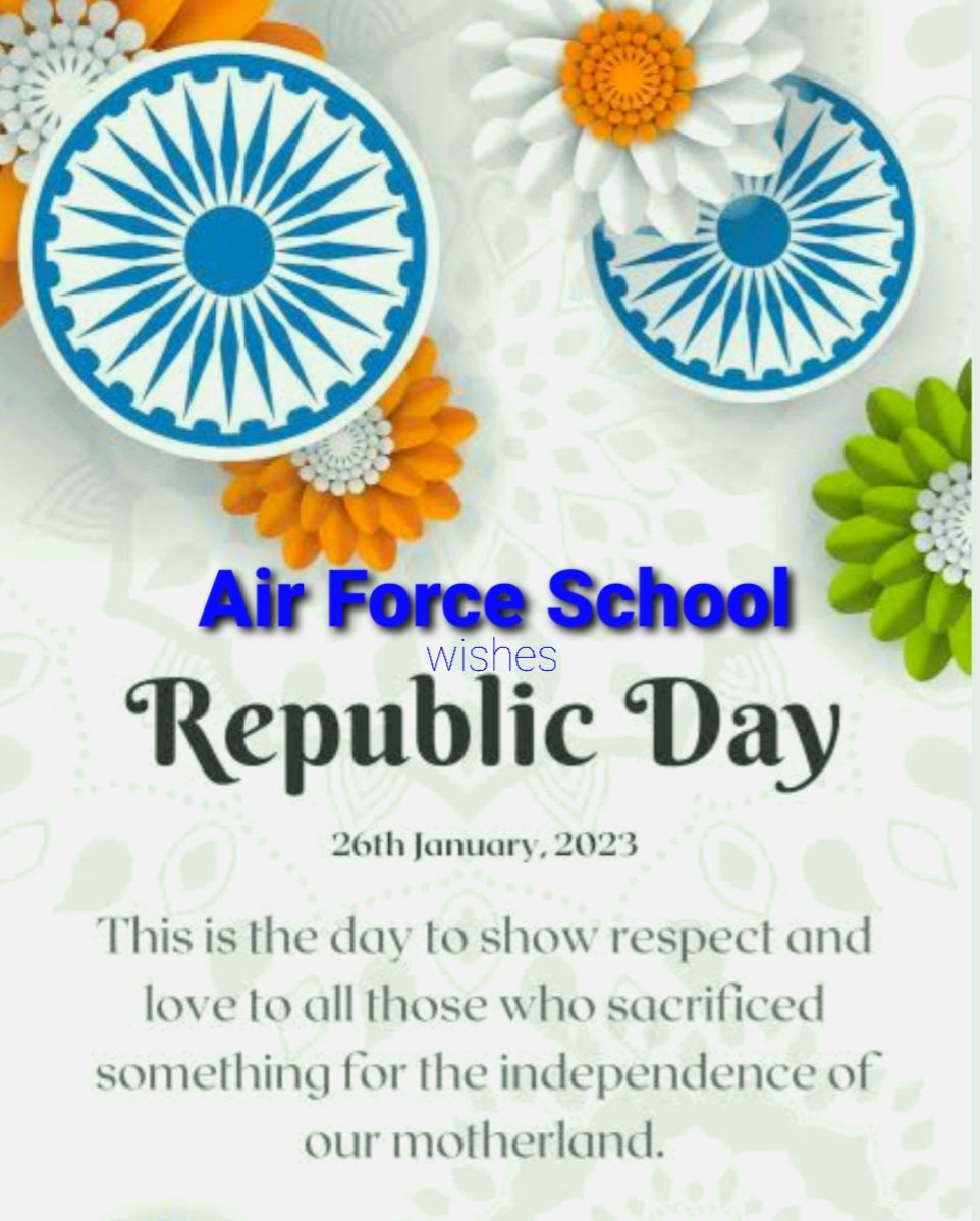 vayusenanagar's tweet photo. Heartiest Greetings #RepublicDay2023 https://t.co/fMoNZfOhSt