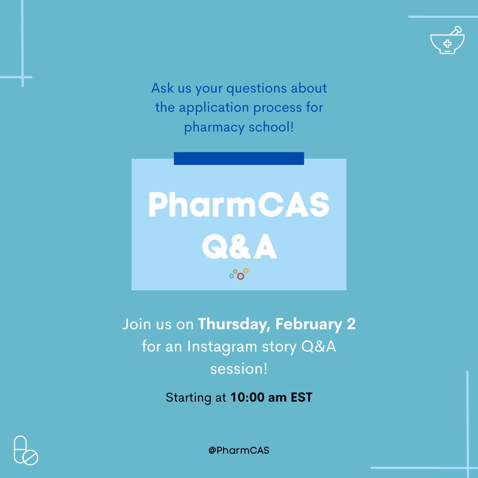 PharmCAS tweet media