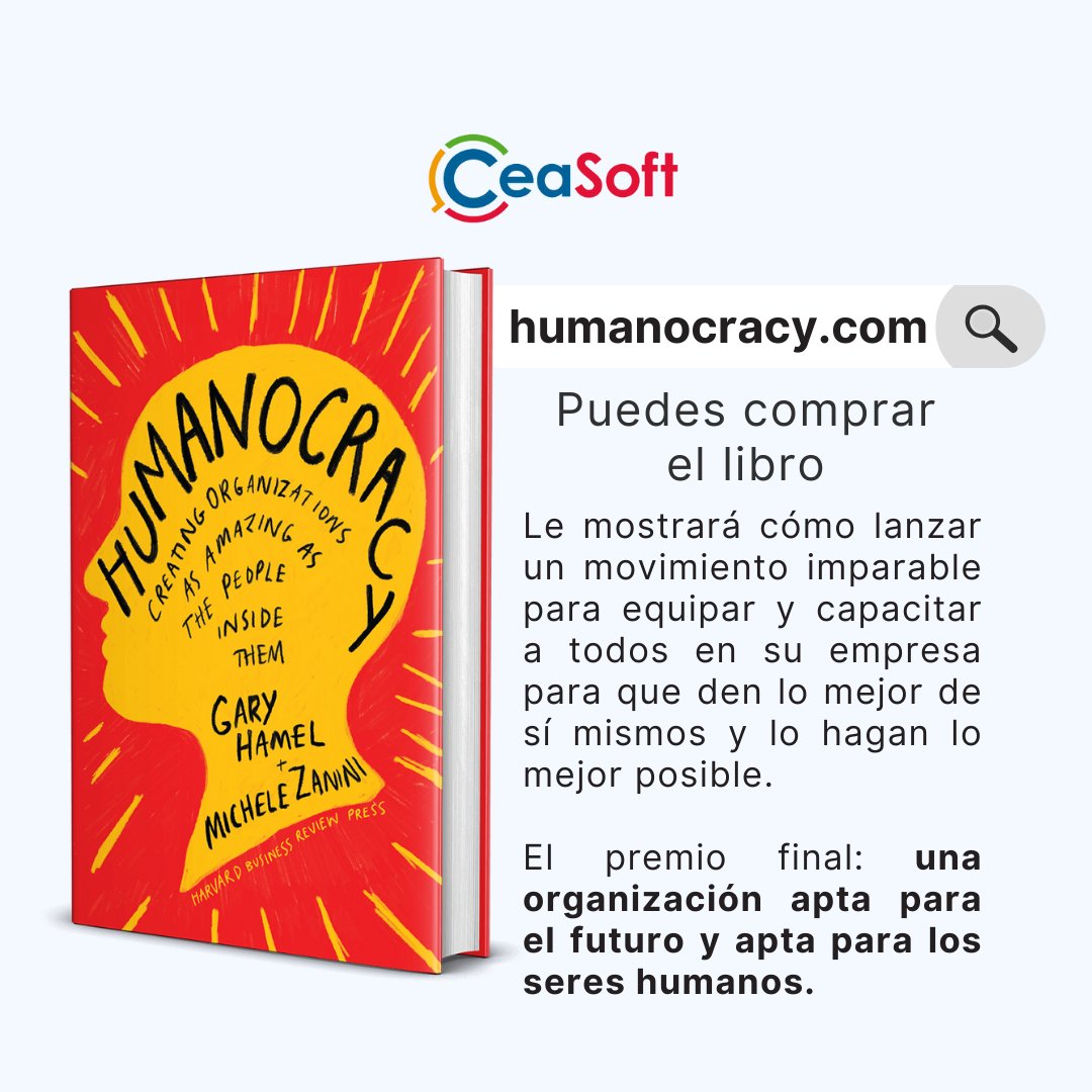 CeaSoft's tweet photo. Tiene un curso disponible exclusivamente (¡gratis!) para cualquier persona que haya comprado Humanocracy @MicheleZanini

Seguiremos compartiendo contenidos sobre este tema que nos tiene emocionados como niño con juguete nuevo.

Más info en https://t.co/LLYWnCvoJR https://t.co/ZSgLDnv1Gi
