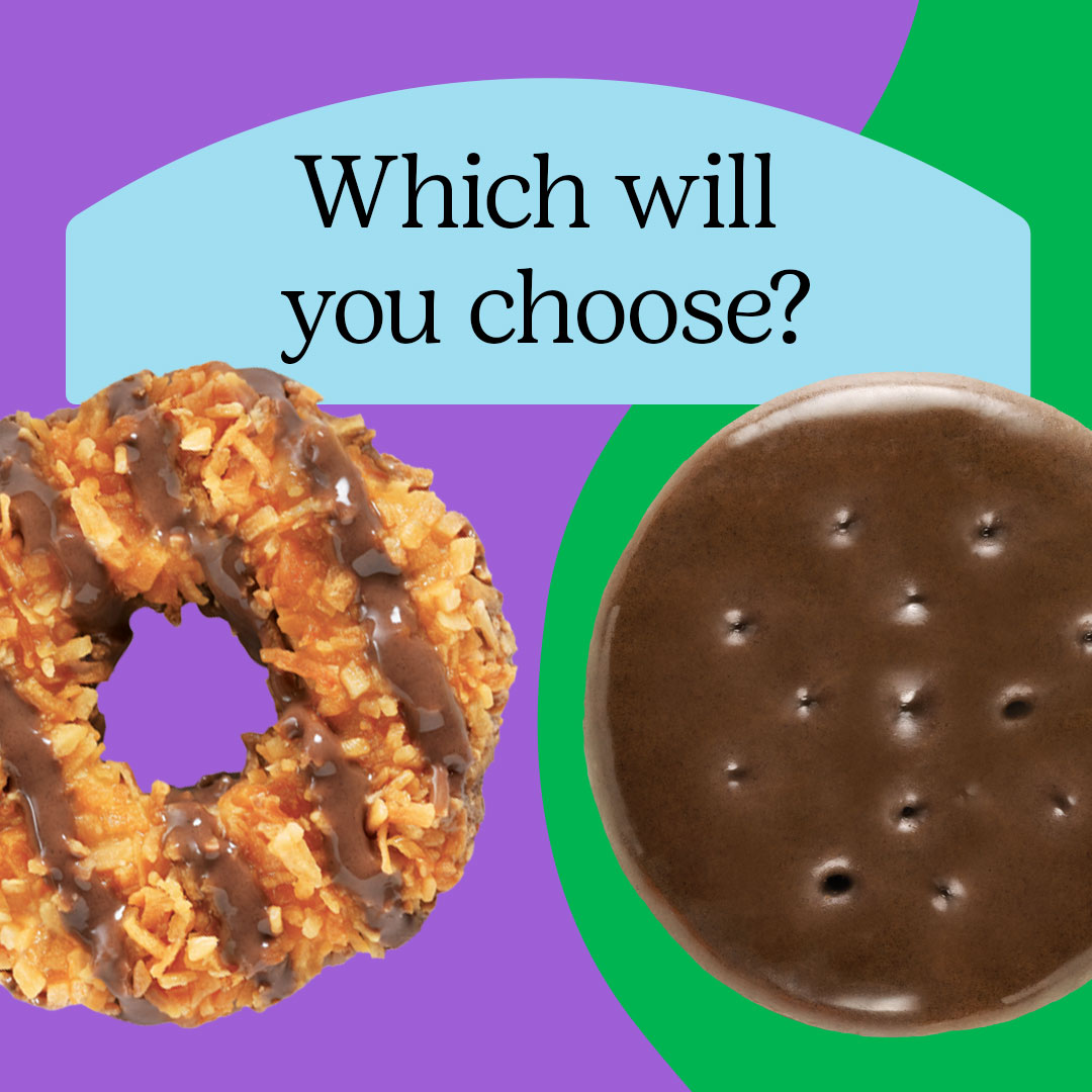 GSMISTS's tweet image. Eeekk, Caramel deLites® or Thin Mints® that is the question; what's your answer! Let's hear it 📣
.
#TeamCarameldeLites #TeamThinMint #GirlScoutCookies