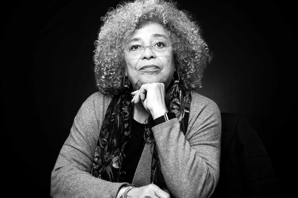 LibraryAmerica's tweet photo. Today is the birthday of Angela Davis, revered activist, academic, and author. In “The Liberation of Our People,” her 1969 speech included in LOA’s War No More volume, she made a compelling argument that the antiwar and civil rights movements were inextricably connected. https://t.co/cJ9PtTjwIF