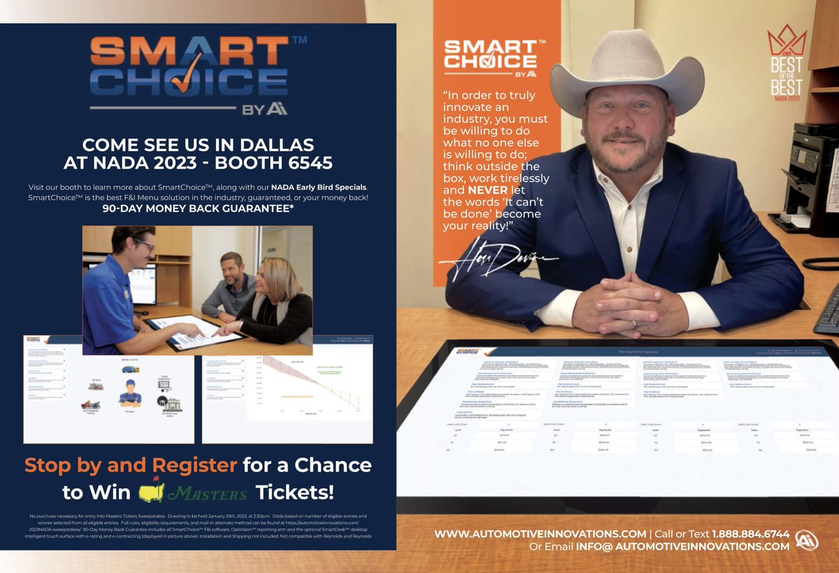 GetAiInsight's tweet photo. NADA in Dallas, Texas is here!

If you or anyone from your team is traveling to NADA, make sure you swing by the Automotive Innovations booth!

#sales #finance #data #automotive #innovation #dealers #cars #change #autosuccess #NADA #NADASHOW #Dallas #TheMasters #bestofthebest https://t.co/ouFc6T8dAL