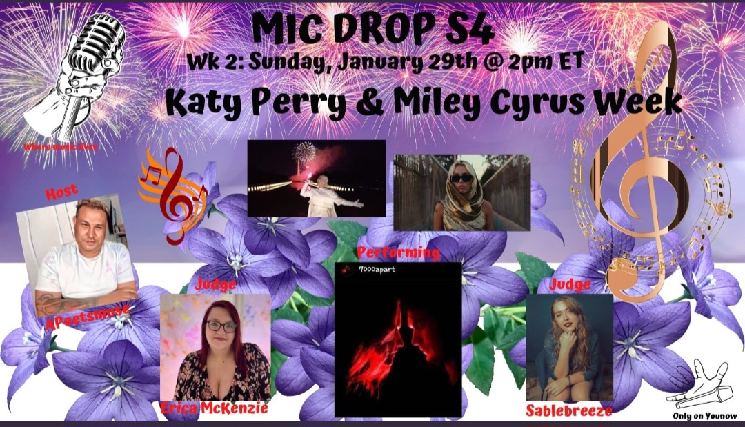 Lisa5mtl's tweet photo. 🎤 Will your favourite Katy or Miley song be performed on Sunday? Come find out 😁
@apoetsmuse @SableBreeze @EricaHumblee @MwMediaYounow @thebryanempire @7000apart @YouNow https://t.co/Mm68nydUJI