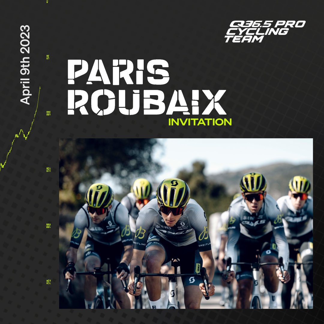 Pinarello_Q36_5's tweet photo. Hell of the North, here we come 🔥

We’re delighted to have been awarded a wildcard to the prestigious @parisroubaixcourse and have the opportunity of #RacingTheFuture in this epic race!

See you at the cobbles 🪨🤩👊

#ParisRoubaix #q36_5ProCycling https://t.co/jp5rurZKgk