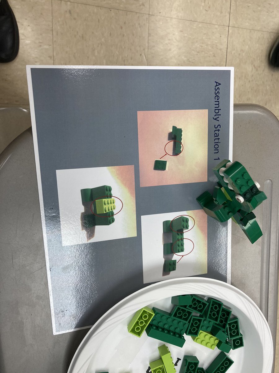 Penn State Engineering Ambassadors came to our class today!  Seniors built dinosaurs to compare an individuals time doing it to how fast it could be done in an assembly line. <a href="/JohnZesiger/">Dr. John W. Zesiger</a> <a href="/trtomasko/">Dr. Tracie Tomasko</a> <a href="/MV_Knights/">Moshannon Valley SD</a> #MVReEnergized