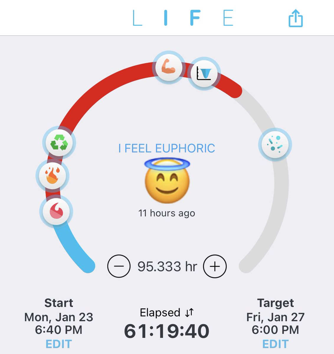 CarrieBarberLPN's tweet photo. How long will I make it 😂 I’m seriously NOT hungry and feeling just fine! #fasting #prolongedfasting #autophagy #ketosis #insulinresistant https://t.co/kbsk2SvCq3