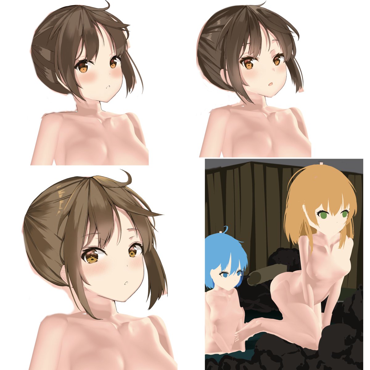 顔だけでも模写して感を取り戻したい
+
skeb依頼が来たのでラフを描き描き
クオリティを上げたいので少し時間かけイェ2月中旬までに完成予定です 