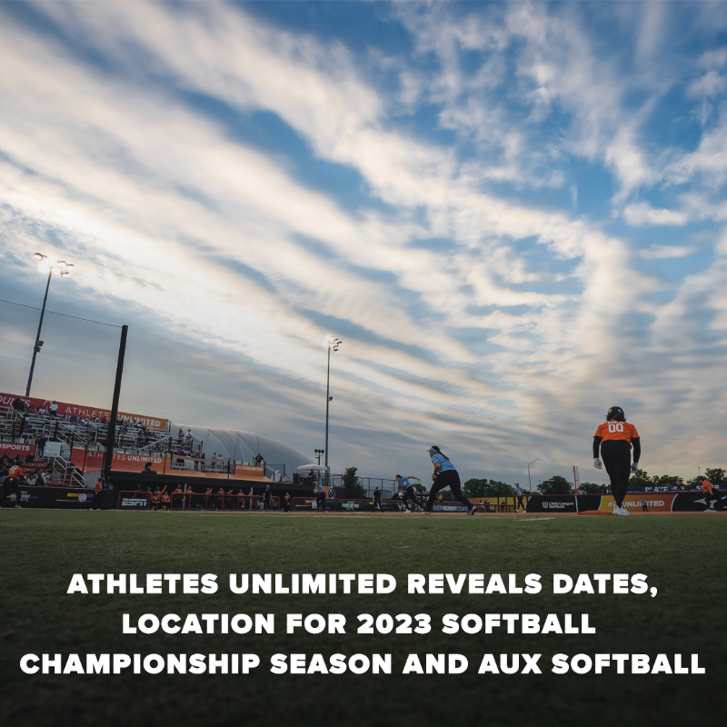 AUProSports's tweet photo. The Chicago area will be the center of the Athletes Unlimited Softball universe in 2023 🙌

Dates &amp; Locations for 2023 #AUSB have been announced ⬇️
