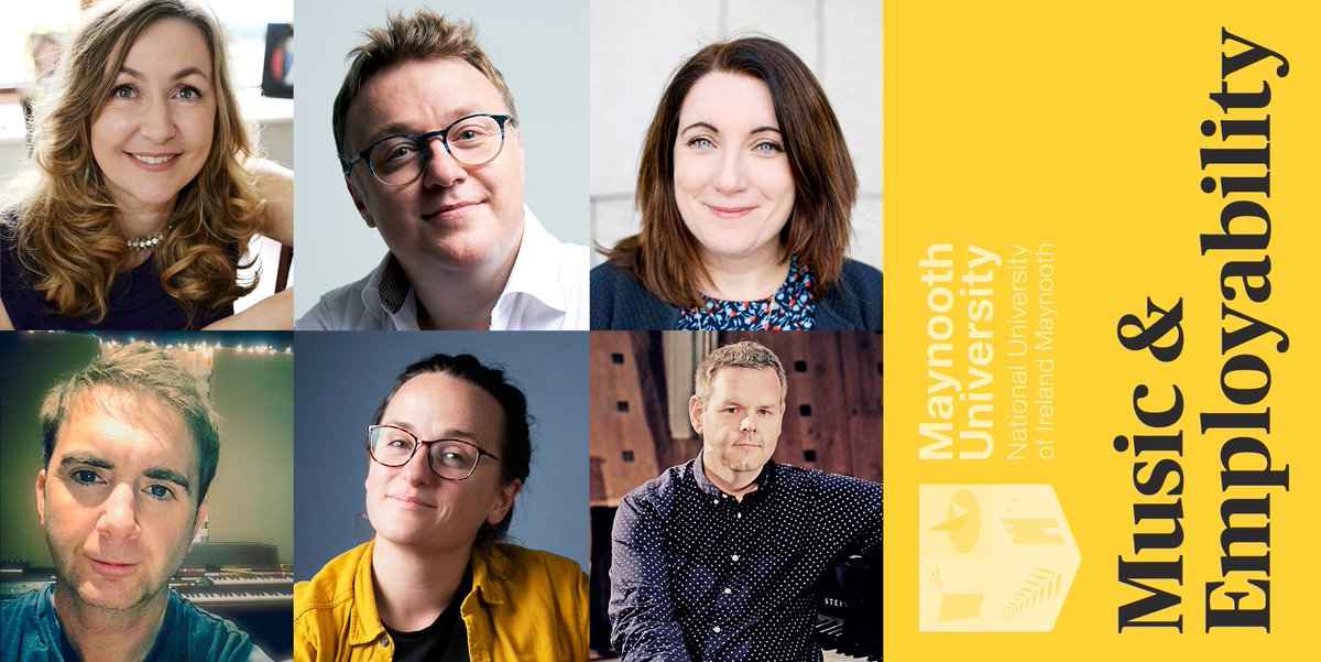 MusicMaynooth's tweet photo. Thinking about employment or further study in music? Join us online on 8th Feb. to hear five leading speakers from across the arts world offer their advice & experience about finding employment in the wider music industry.
Register NOW at:
https://t.co/1Y5Rxjdxqp
#gomaynooth https://t.co/yi3ZdqTIab