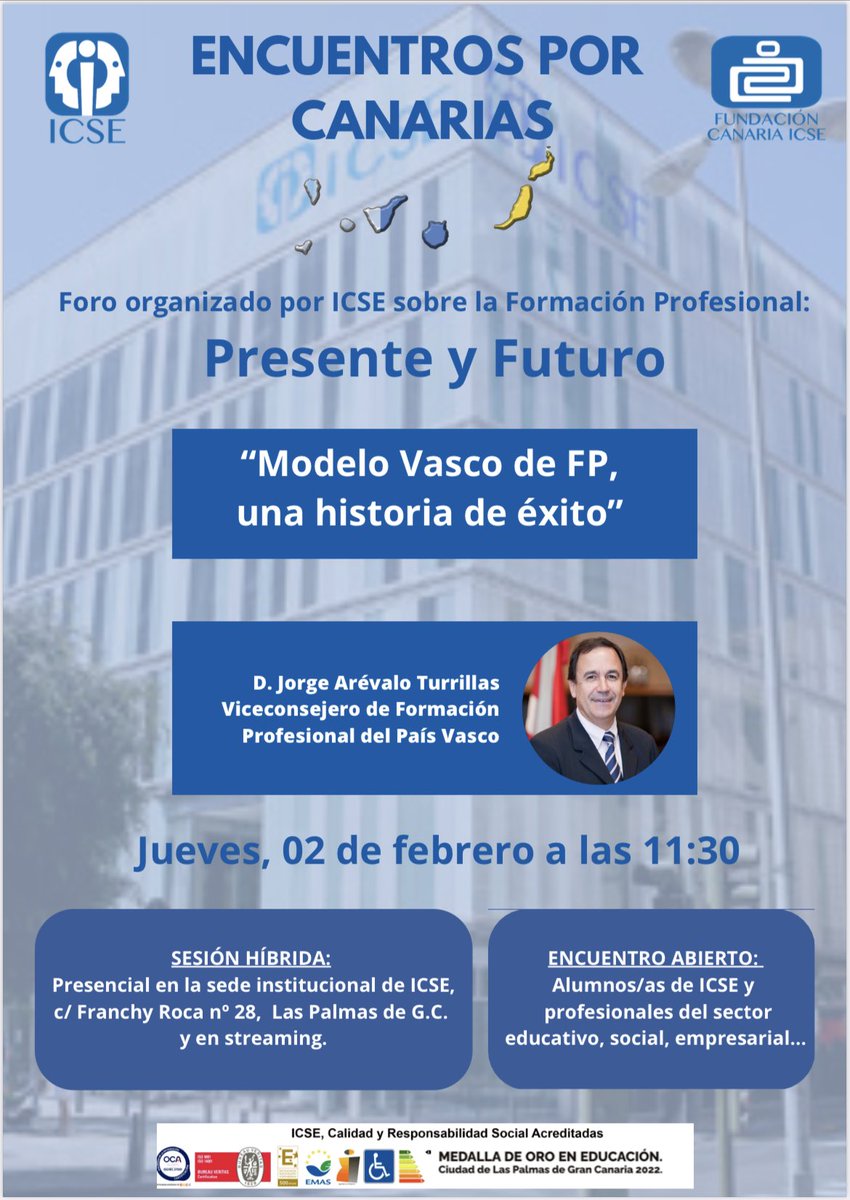 AMANLARA's tweet photo. ICSE apuesta fuerte por la Formación Profesional https://t.co/bfRRMdTAs2